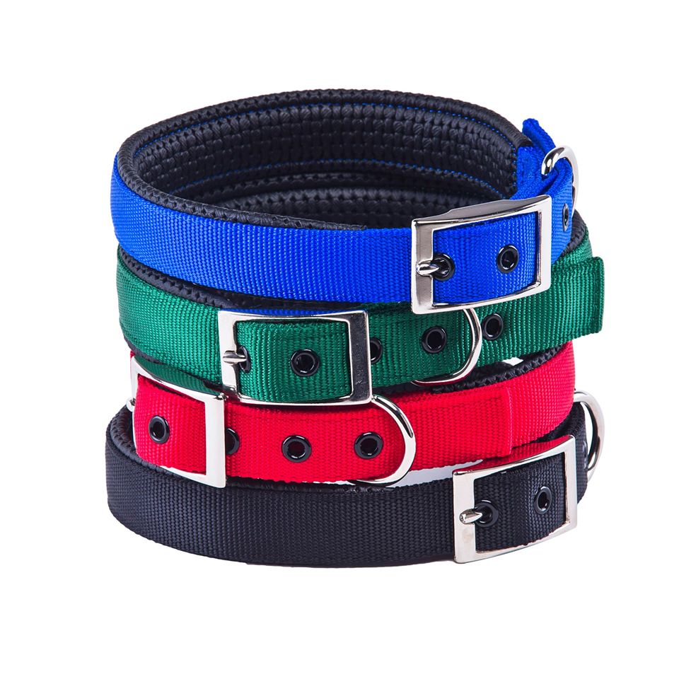 Luxury Nylon Padded NZ Made Dog CollarsLarge DappaPaws