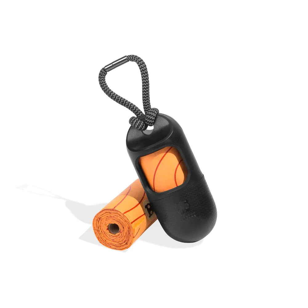 Zee. Dog Poop Bag Dispenser Black DappaPaws